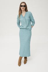 Chaqueta Zajal punto de canalé melange